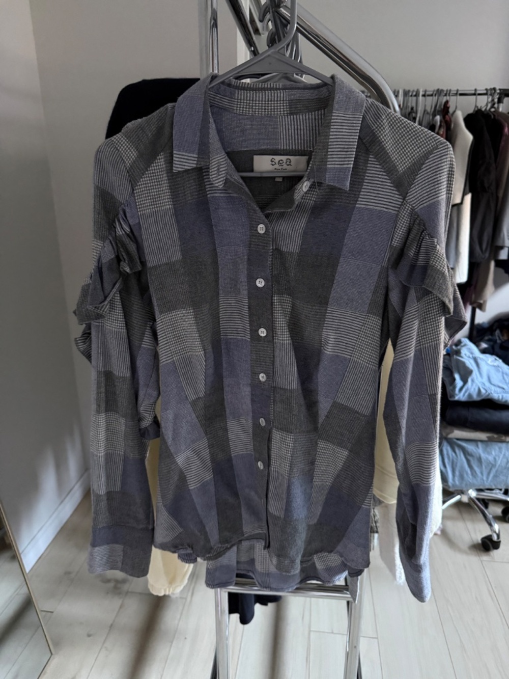 Sea New York | 4 | Ruffle Button Down - Picture 3 of 8